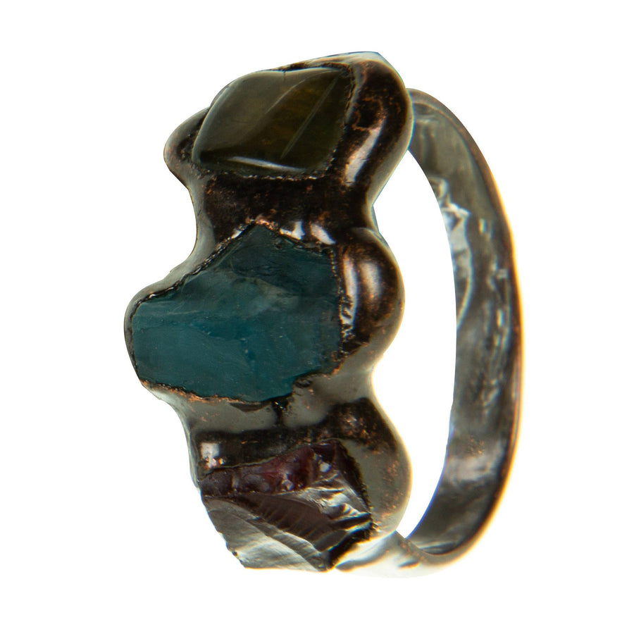 Irregular Quartz Alloy Rings