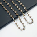 Crystal Beaded Chain Necklace N1163