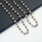 Crystal Beaded Chain Necklace N1163