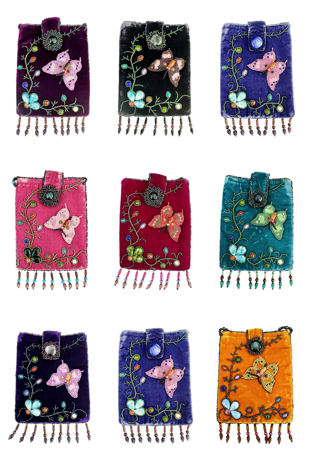 Rectangular Velvet Crossbody VBG15