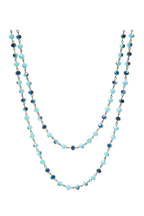 Crystal Beaded Chain Necklace N1163