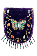 Skull Pattern Velvet Crossbody LUG