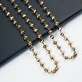 Crystal Beaded Chain Necklace N1163