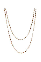 Crystal Beaded Chain Necklace N1163