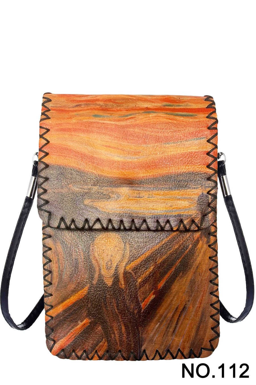 Printed Hand Stitched Crossbody Bag HB0580