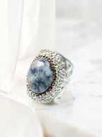 Sodalite Pavé Cocktail Ring R2534