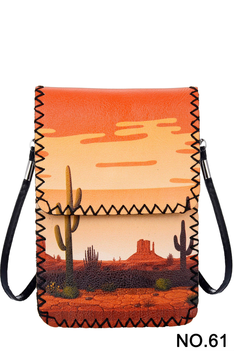 Printed Hand Stitched Crossbody Bag HB0580