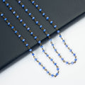 Crystal Beaded Chain Necklace N1163