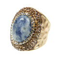 Sodalite Pavé Cocktail Ring R2534 - view 3
