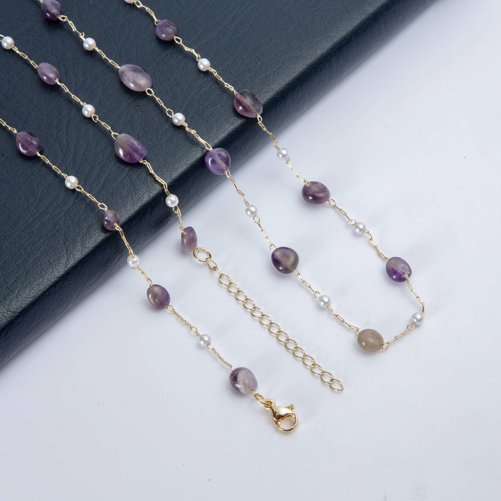 Short Stone Necklace N4377