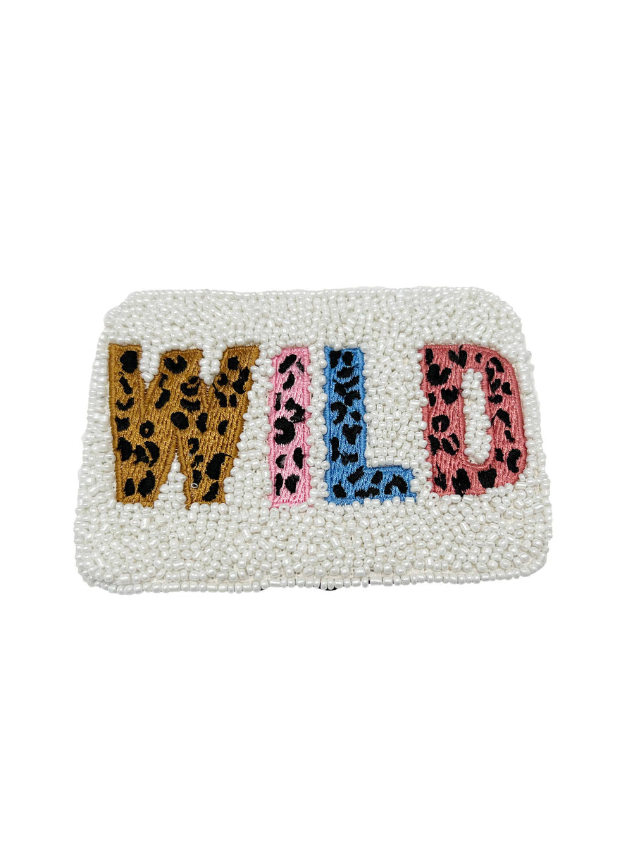 WILD Beaded Beaded Card Holder LAC-CC-1091