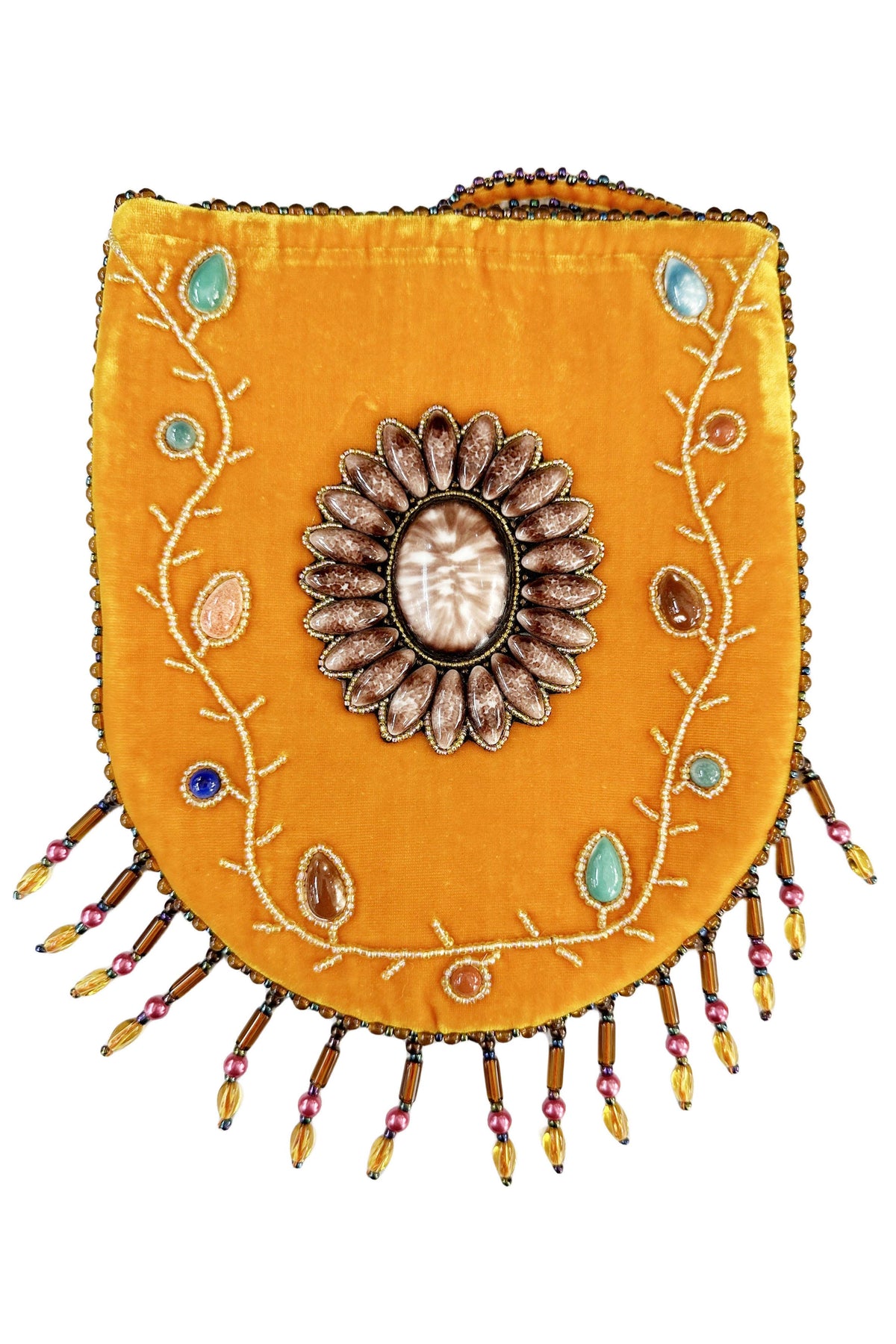 Skull Pattern Velvet Crossbody LUG