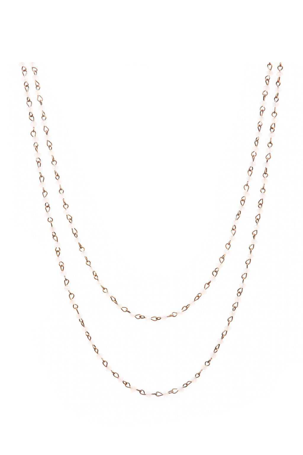 Crystal Beaded Chain Necklace N1163