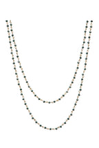 Crystal Beaded Chain Necklace N1163