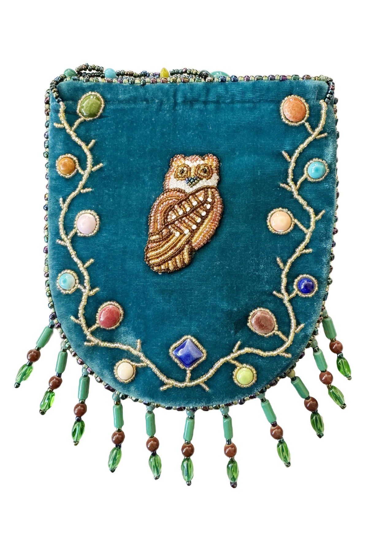 Owl Pattern Velvet Crossbody MUG