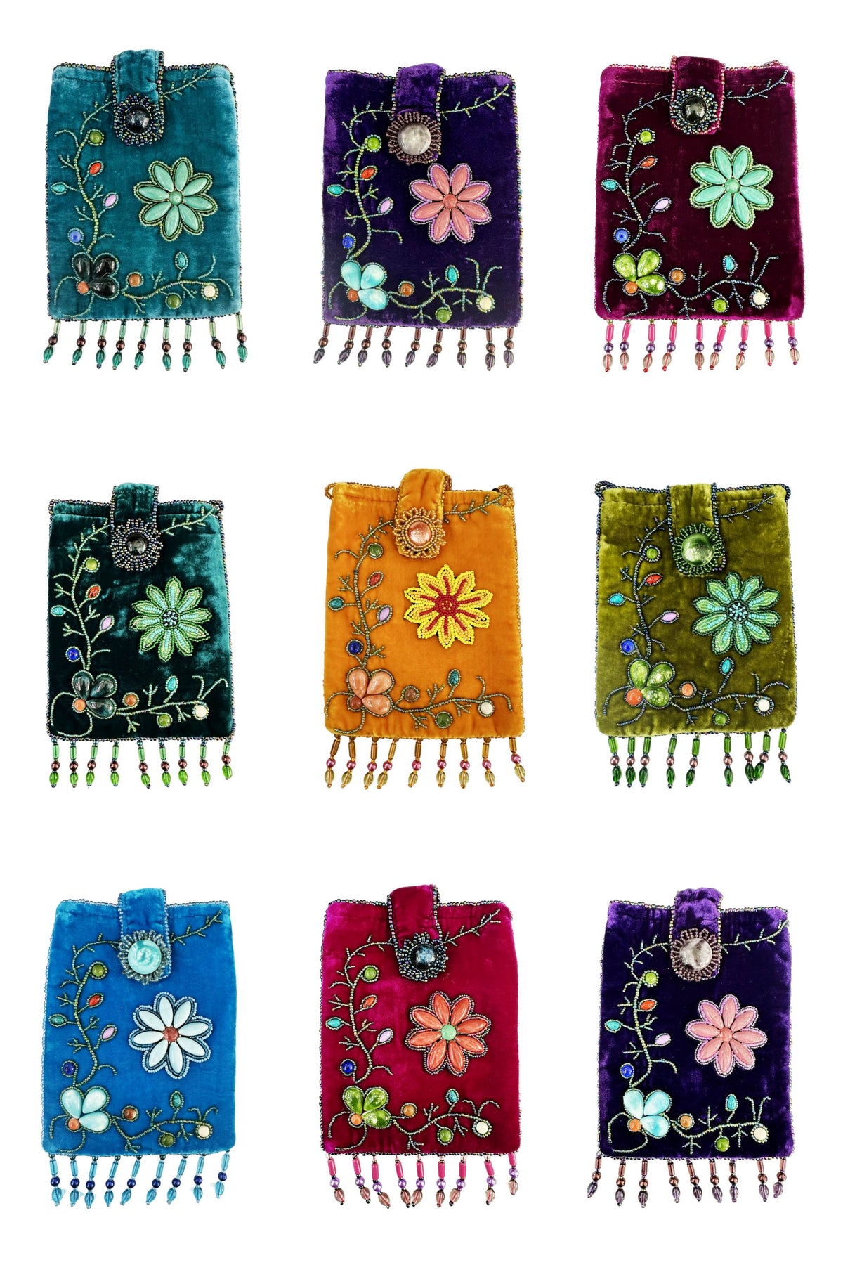 Rectangular Velvet Crossbody VBG15
