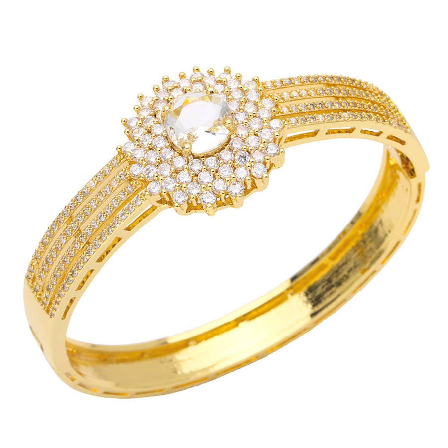 Floral Cubic Zirconia Bracelet