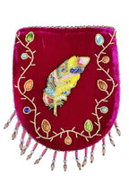 Skull Pattern Velvet Crossbody LUG