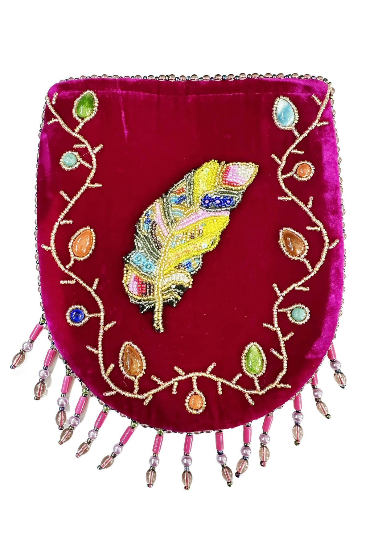 Skull Pattern Velvet Crossbody LUG