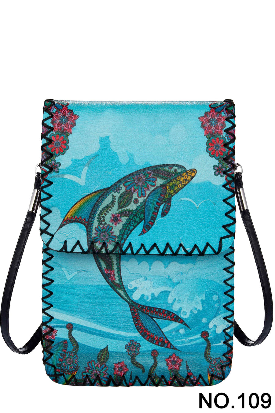 Printed Hand Stitched Crossbody Bag HB0580