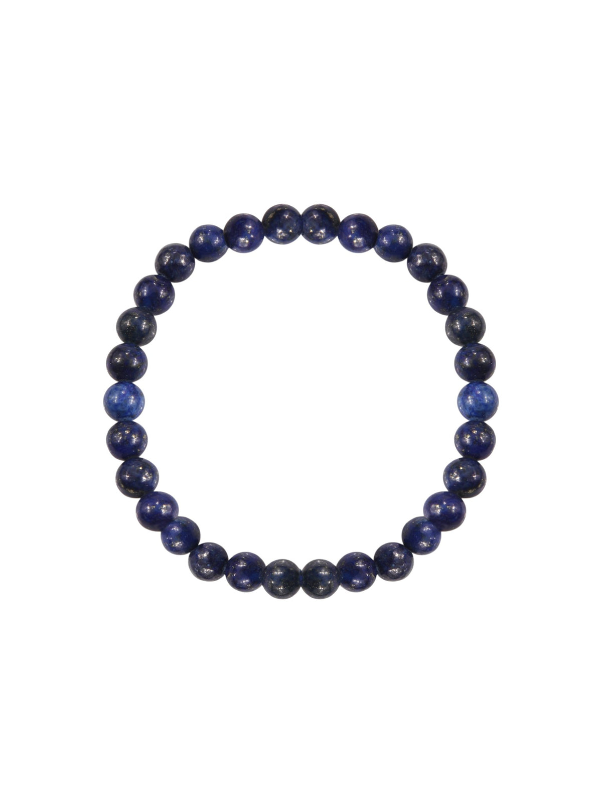 Colored Lapis Stone Stretch Bracelet B2055-Colored Lapis - 6MM