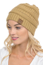 C.C Hat 20A - Slouchy Thick Warm Cable Knit Beanie for Men and Women HAT20A