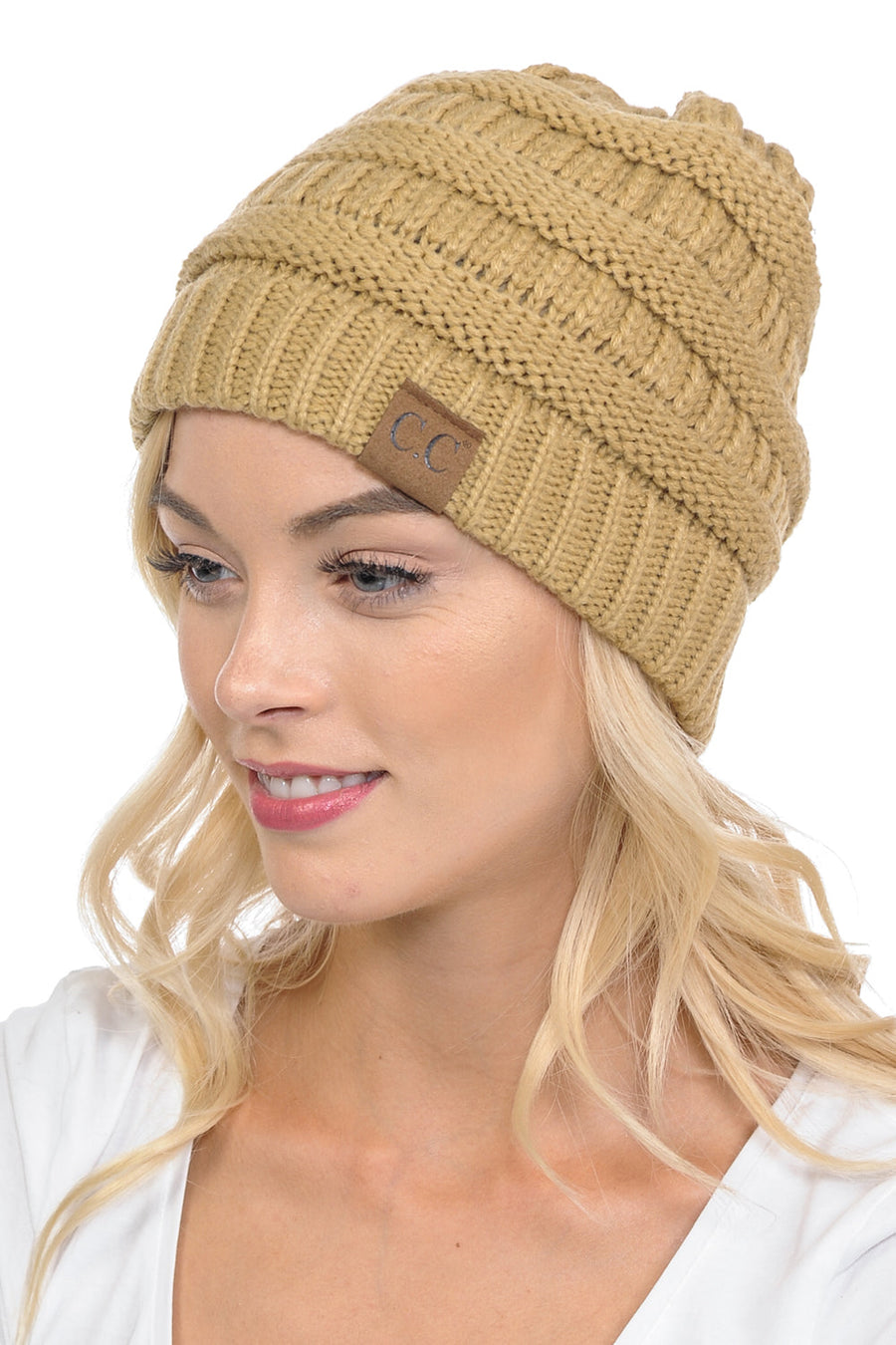 C.C Hat 20A - Slouchy Thick Warm Cable Knit Beanie for Men and Women HAT20A