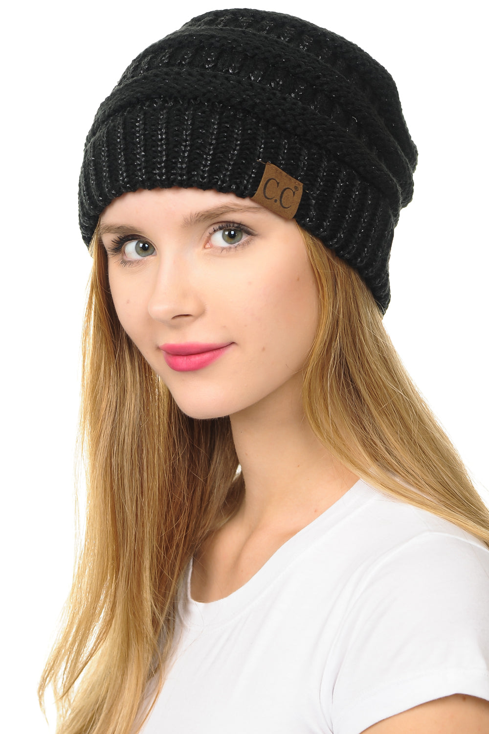 C.C Hat 20A - Slouchy Thick Warm Cable Knit Beanie for Men and Women HAT20A