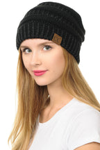 C.C Hat 20A - Slouchy Thick Warm Cable Knit Beanie for Men and Women HAT20A