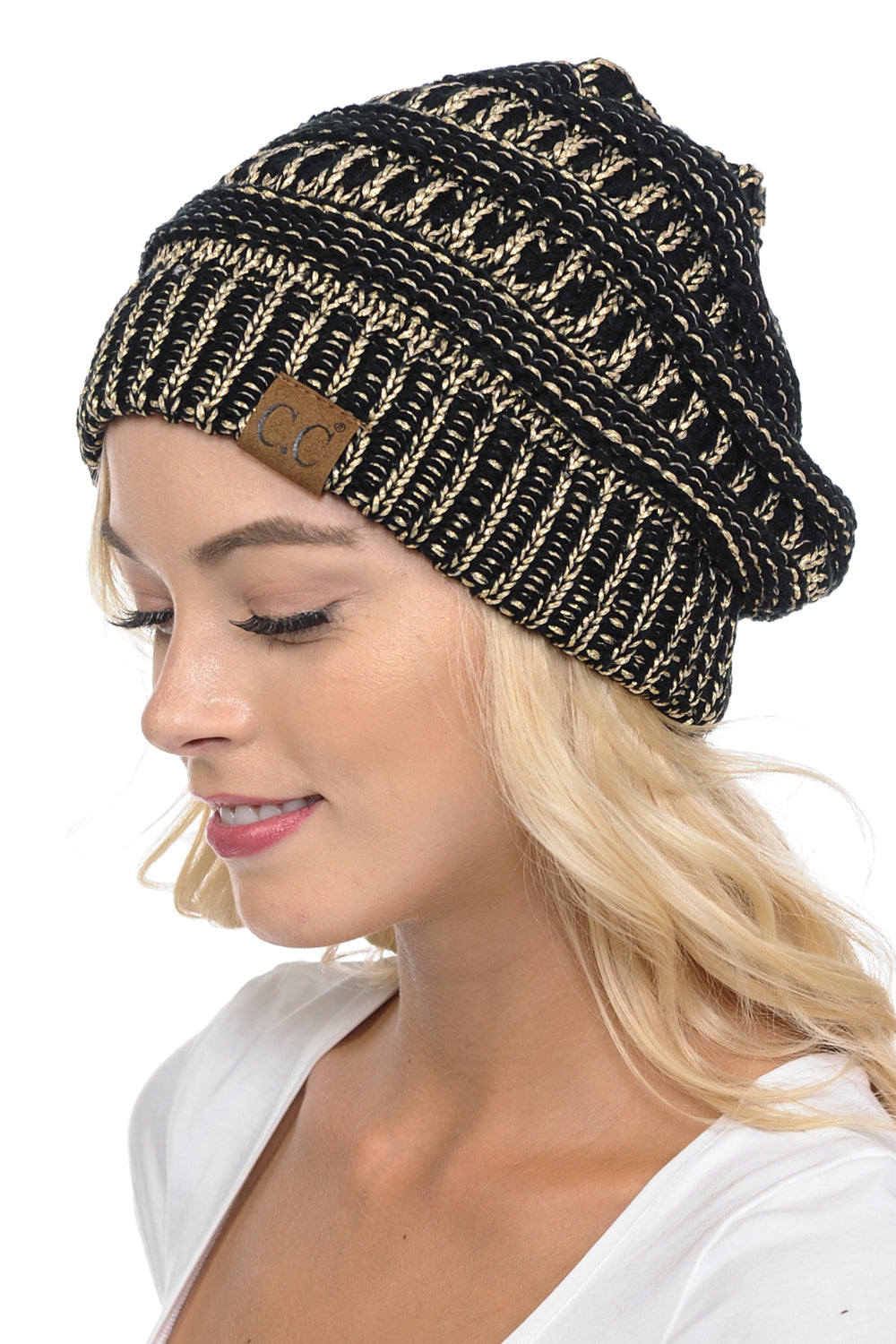 C.C Hat 20A - Slouchy Thick Warm Cable Knit Beanie for Men and Women HAT20A