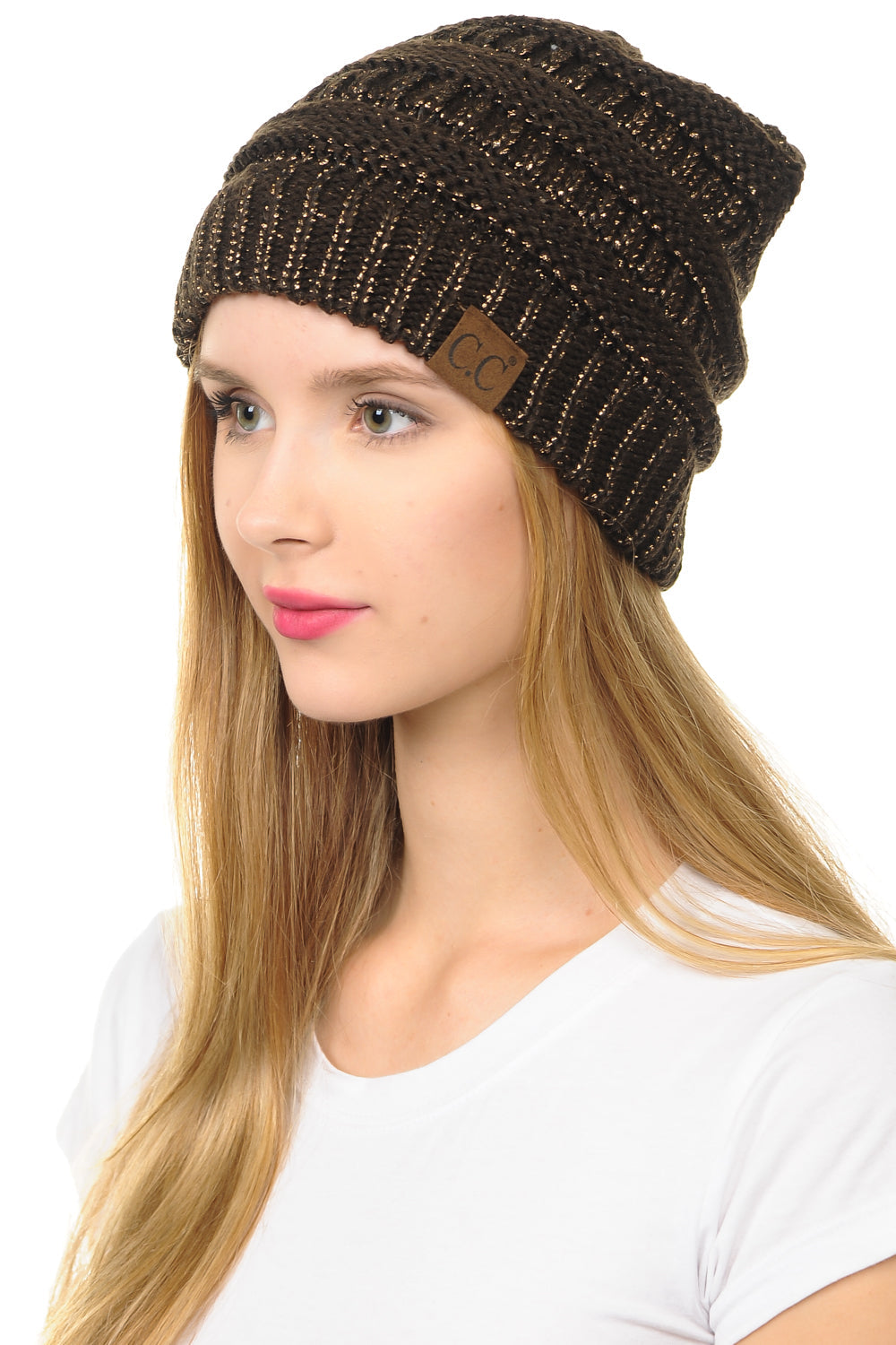 C.C Hat 20A - Slouchy Thick Warm Cable Knit Beanie for Men and Women HAT20A