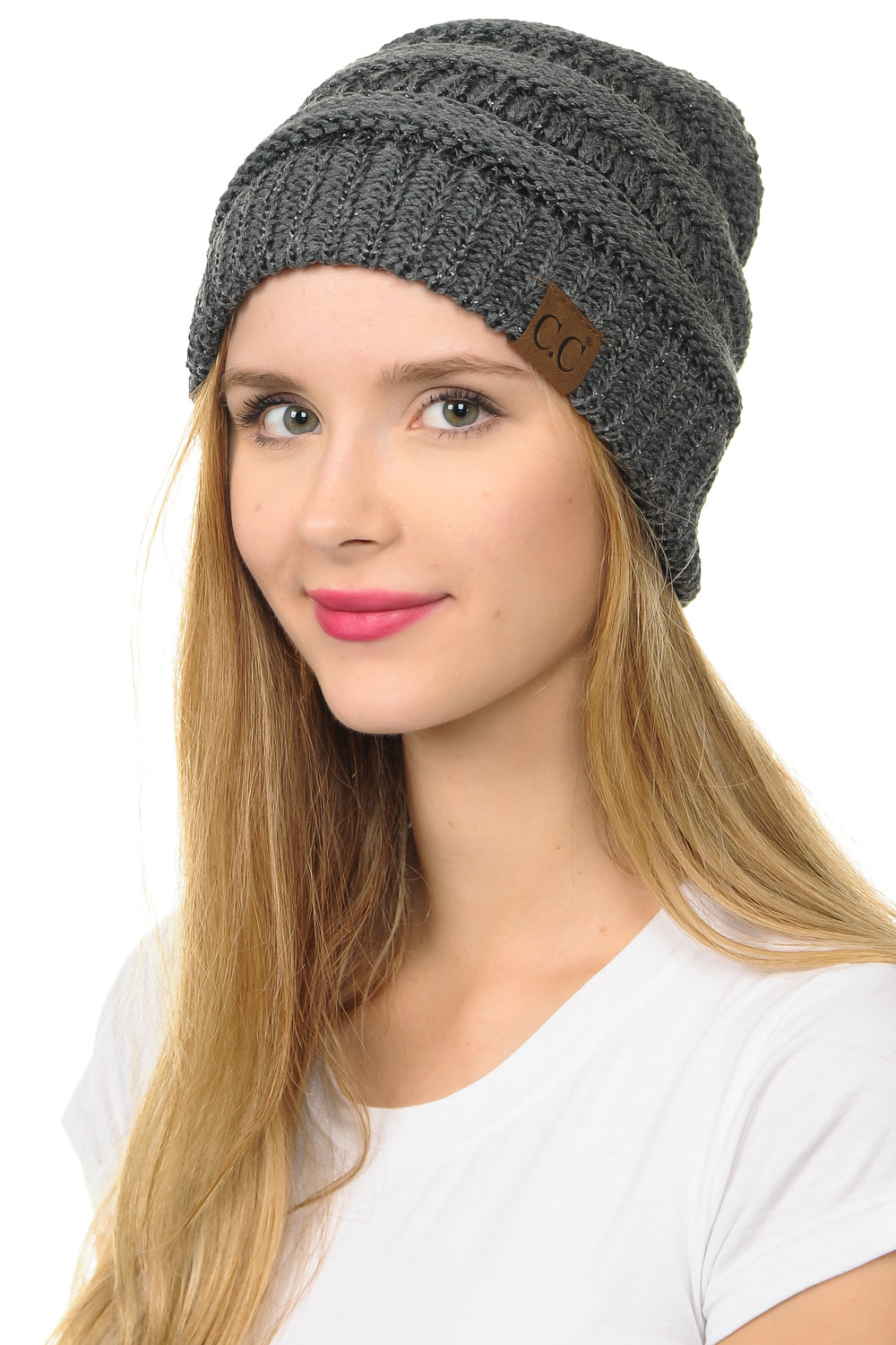 C.C Hat 20A - Slouchy Thick Warm Cable Knit Beanie for Men and Women HAT20A