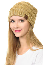 C.C Hat 20A - Slouchy Thick Warm Cable Knit Beanie for Men and Women HAT20A