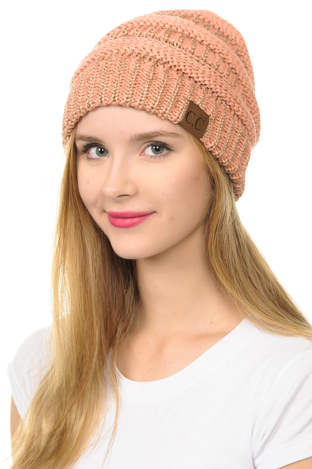 C.C Hat 20A - Slouchy Thick Warm Cable Knit Beanie for Men and Women HAT20A