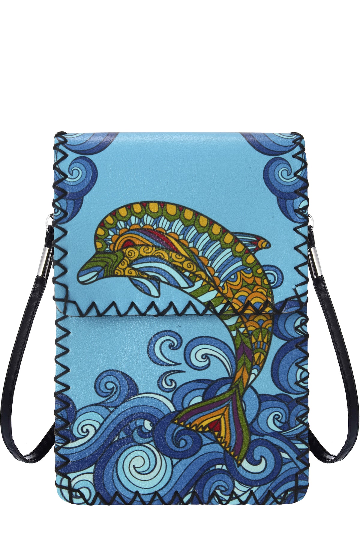 Printed Hand Stitched Crossbody Bag HB0580