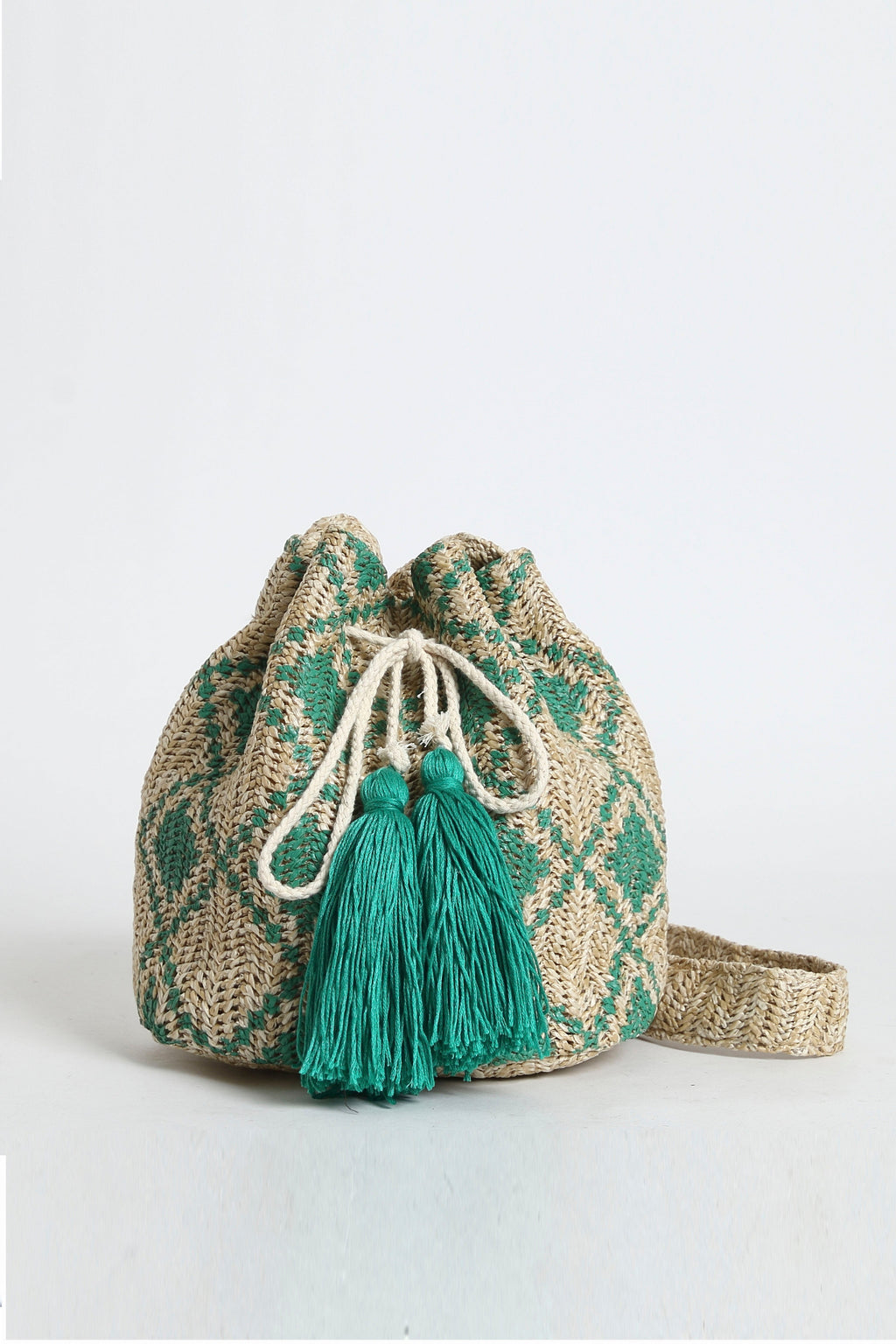 Diamond Pattern Bucket Bag HB0719