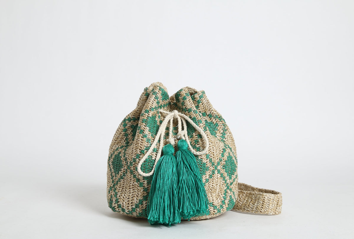 Diamond Pattern Bucket Bag HB0719