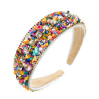 Turquoise Bead Rhinestone Headband L3648 - view 11