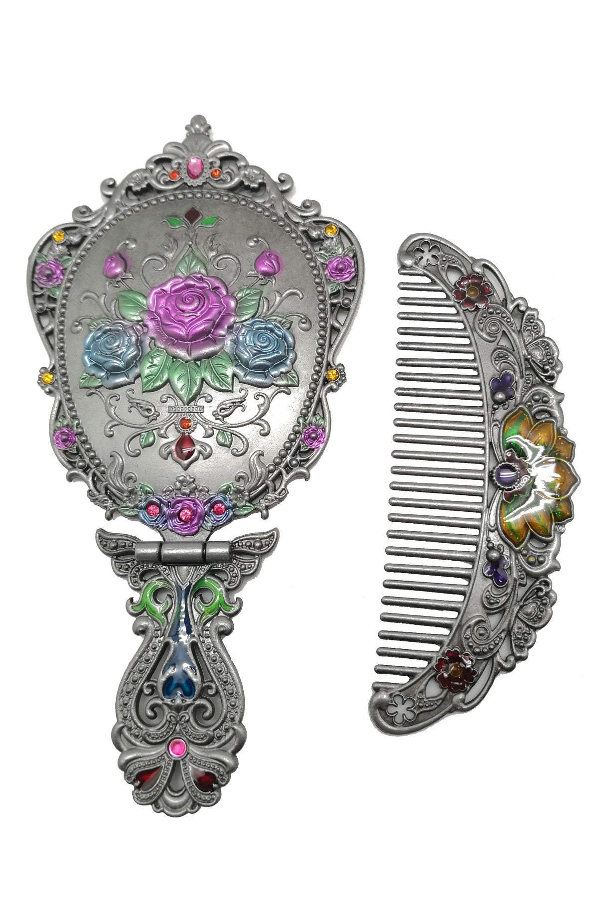 Classic Rose Metal Mirror Set M0406 - view 2