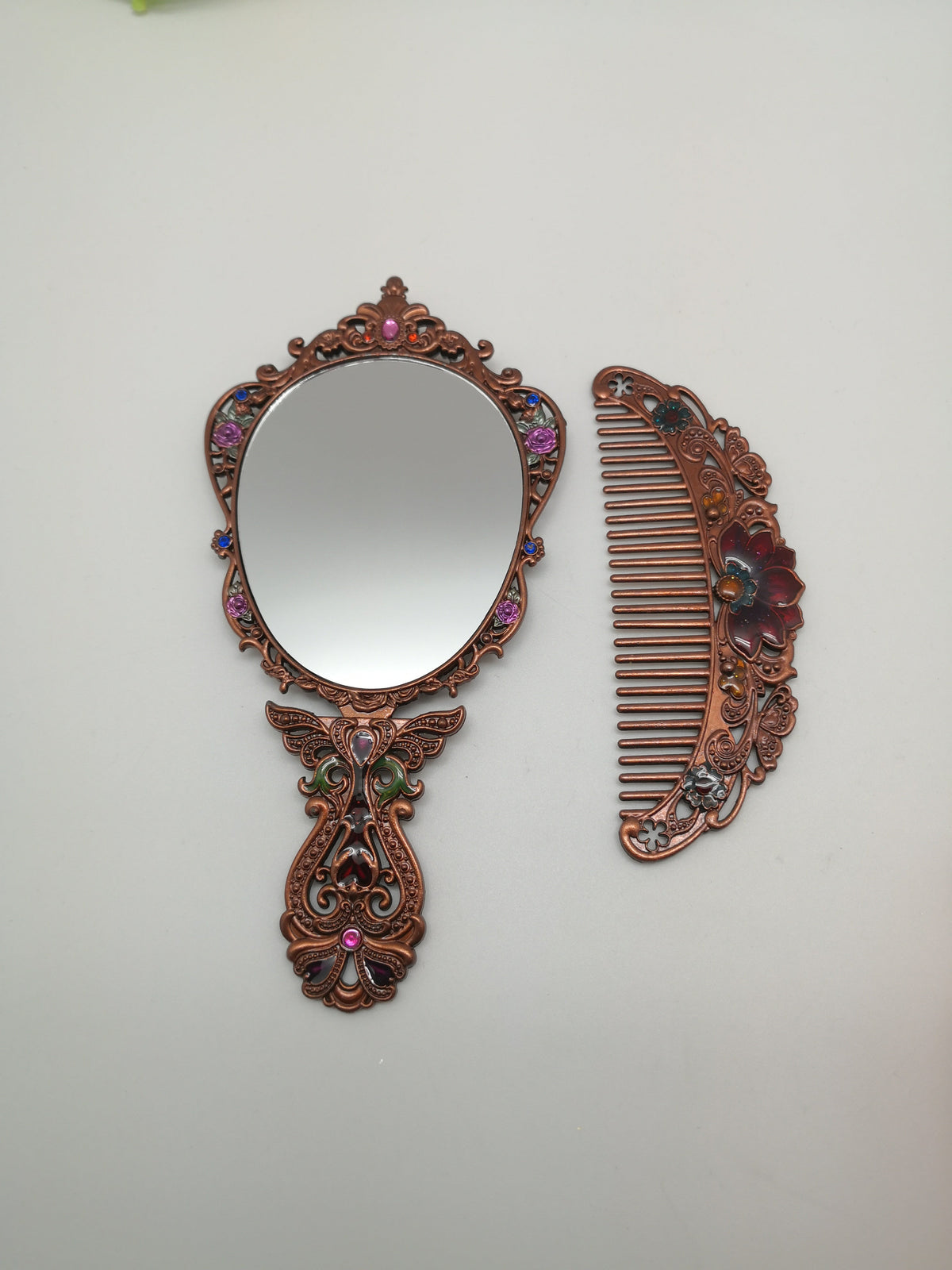Classic Rose Metal Mirror Set M0406 - view 4