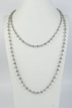 Crystal Beaded Chain Necklace N1163