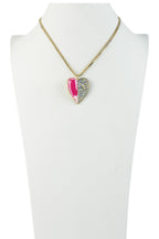 Vintage Heart Pendant Necklace N2271