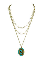 Chain Metal Alphabet Necklace N2312