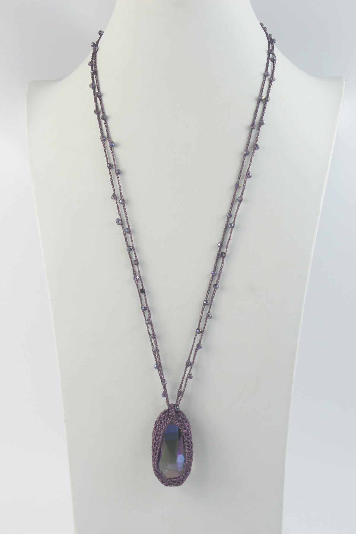 Fashion Crystal Pendant Long Necklaces N2861