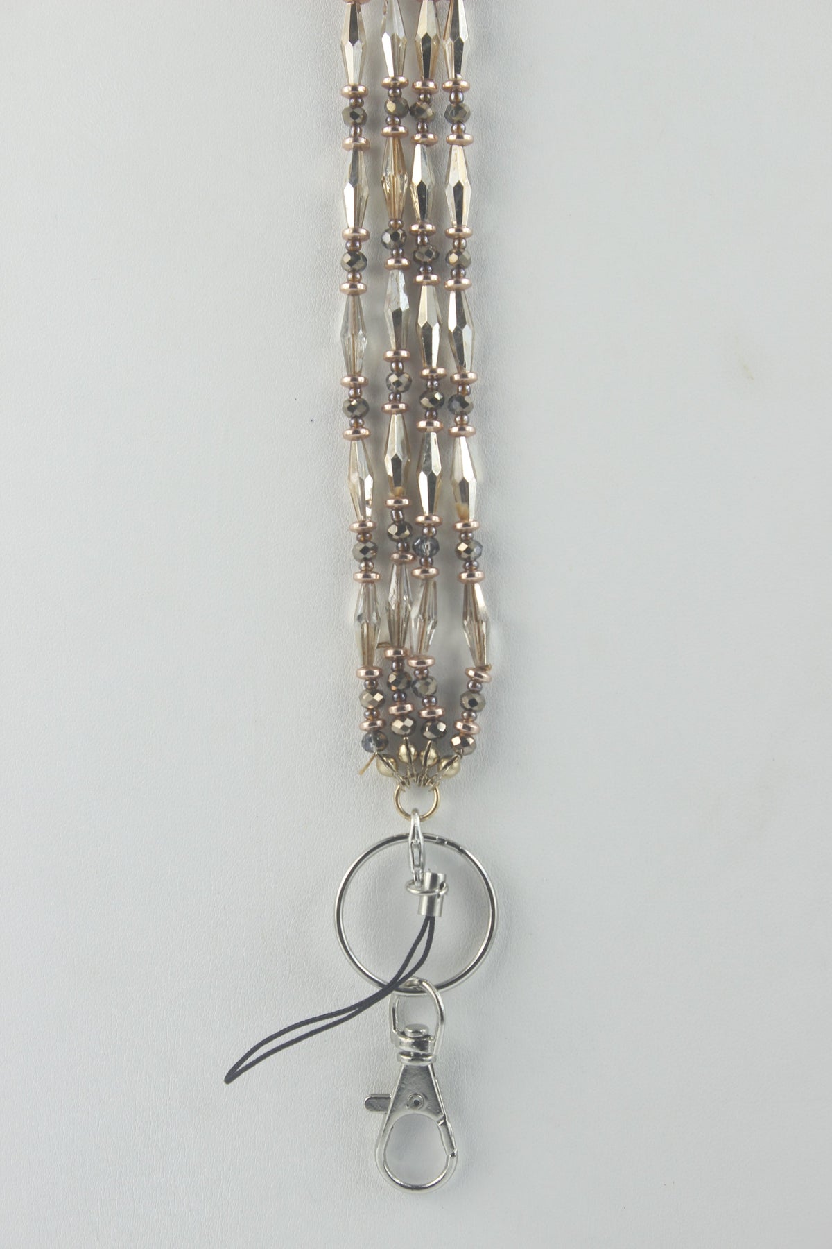 Two Layer Crystal Bead Neck Lanyard N2945