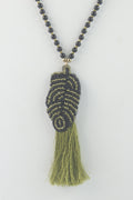 Hot Sale Beads  Long Tassel Necklaces N3058