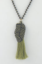 Hot Sale Beads  Long Tassel Necklaces N3058