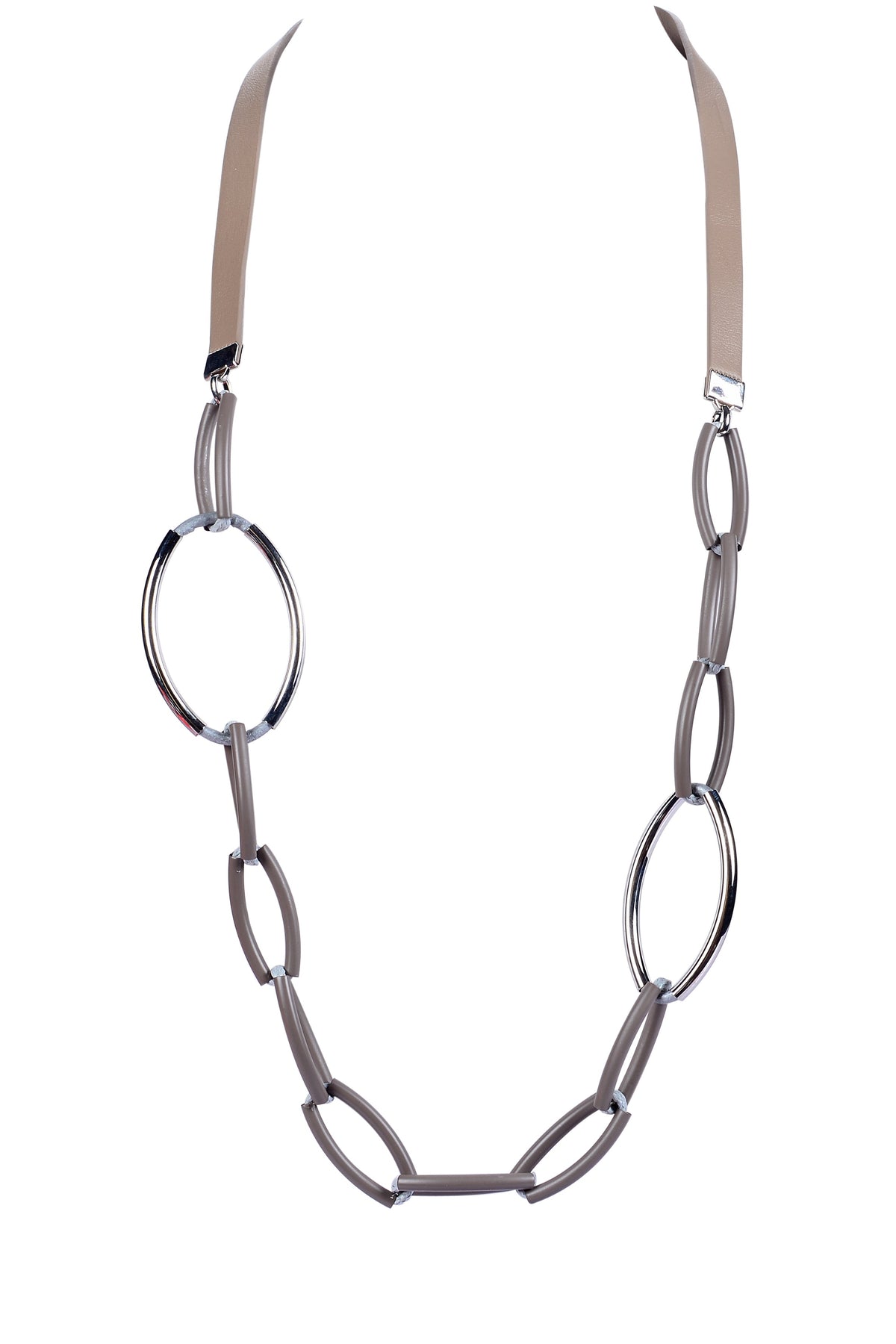 Fashion Women Metal Hoops Long Necklaces N3074